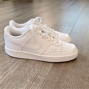 Nike Women's Court Vision Low Sneaker | White on White | Women’s Size 9